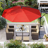 NEU Sonnenschirm 300 cm UPF 50+ Kurbel