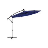NEU Sonnenschirm LED 3 m UPF 50+ mit Ständer