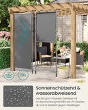 NEU Senkrechtmarkise höhenverstellbar 120 x (220-300) cm anthrazitgrau
