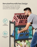 NEU Getränkeregal mit 3 Ebenen 30 kg belastbar schwarz