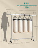 NEU Kleiderständer Rollen ausziehbar 110kg