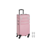 Neu Kosmetikkoffer 3-in-1 Schminkkoffer Pastellrosa