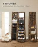 NEU Schmuckschrank mit rahmenlosem Ganzkörperspiegel
