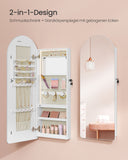 NEU Schmuckschrank mit LED-Beleuchtung und Innenspiegel 10 x 42 x 108 cm
