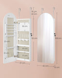NEU Schmuckschrank mit LED-Beleuchtung und Innenspiegel 10 x 42 x 108 cm