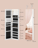 NEU Schmuckschrank 140cm beleuchteter Spiegel weiß