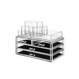 Kosmetik-Organizer mit 4 Schubladen und 11 Fächern Transparent