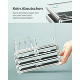 Kosmetik-Organizer mit 4 Schubladen und 11 Fächern Transparent