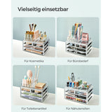 Kosmetik-Organizer mit 4 Schubladen und 11 Fächern Transparent