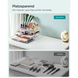 Kosmetik-Organizer mit 4 Schubladen und 11 Fächern Transparent