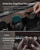 NEU Uhrenbox 2 Ebenen Acryl-Deckel