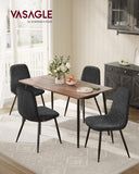 NEU 4er Set Esszimmerstuhl Chenille grau