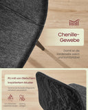 NEU 4er Set Esszimmerstuhl Chenille grau