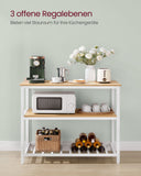 Neu Küchenregal Eichenfarben-Weiß