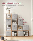 NEU Bücherregal mit 10 Fächern 29 x 129,5 x 129,5 cm