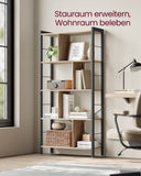 NEU Bücherregal 4 Ebenen Raumteiler greige