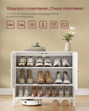 NEU Schuhschrank Landhausstil 35 x 80 x 70 cm wolkenweiß