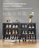 NEU Schuhschrank verstellbar schiefergrau