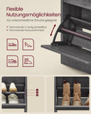 NEU Schuhschrank 2 Klappen verstellbare Trennwand