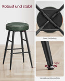Lot de 2 tabourets de bar vert forêt