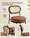 NEU 2er Set Barstuhl  für Küche mit gebogener Rückenlehne 48,2 x 45,7 x 92 cm