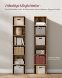 NEU Bücherregal mit 6 Ebenen 24 x 40 x 178,5 cm vintagebraun