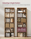 NEU Bücherregal mit 6 Ebenen 24 x 60 x 178,5 cm vintagebraun