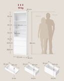NEU Bücherregal 180cm Schubladen schneeweiß