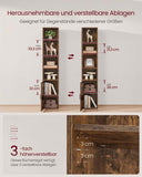 NEU Bücherregal mit 6 Ebenen vintagebraun