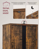 NEU Bücherregal mit 6 Ebenen vintagebraun