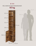 NEU Bücherregal mit 6 Ebenen vintagebraun