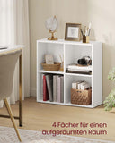 NEU Bücherschrank mit 4 Fächern weiß