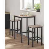 Bartisch 6x 6x 92 cm Greige-Schwarz