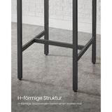Bartisch 6x 6x 92 cm Greige-Schwarz