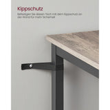 Bartisch 6x 6x 92 cm Greige-Schwarz