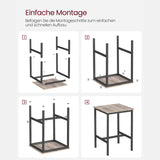Bartisch 6x 6x 92 cm Greige-Schwarz
