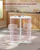 NEU Bartisch rund 60 x 60 x 104,5 cm weiß