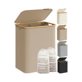 NEU Wäschekorb mit 2 Fächern 130 L braun
