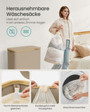 NEU Wäschekorb mit Deckel 150 L faltbar kamelbraun