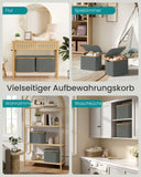 NEU Wäschekorb 40 L mit Deckel schiefergrau