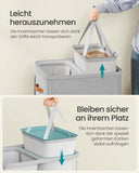 NEU Wäschekorb 170 L 2 Fächer grau