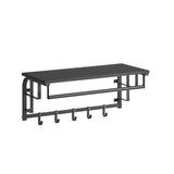 NEU Wandgarderobe mit 5 Haken anthrazitgrau schwarz