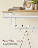 NEU Wandgarderobe mit 5 Haken goldeichenfarben wolkenweiß