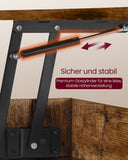 NEU Couchtisch mit verstellbarer Platte und verstecktem Fach braun