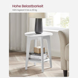 Neu Beistelltisch 4x 5cm Weiß