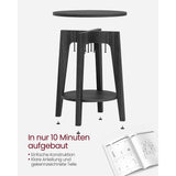 Neu Beistelltisch 4x 5cm Schwarz