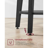 Neu Beistelltisch 4x 5cm Schwarz