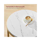 NEU Beistelltisch mit 2 Ebenen in Marmoroptik