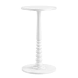 NEU  Runder Beistelltisch im Mid-Century Modern Stil wolkenweiß