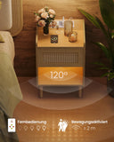 NEU Nachttisch mit Ladestation und Bewegungsensor eichenbeige